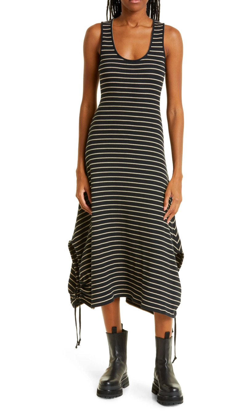 Proenza Schouler White Label Rib Knit Midi Dress